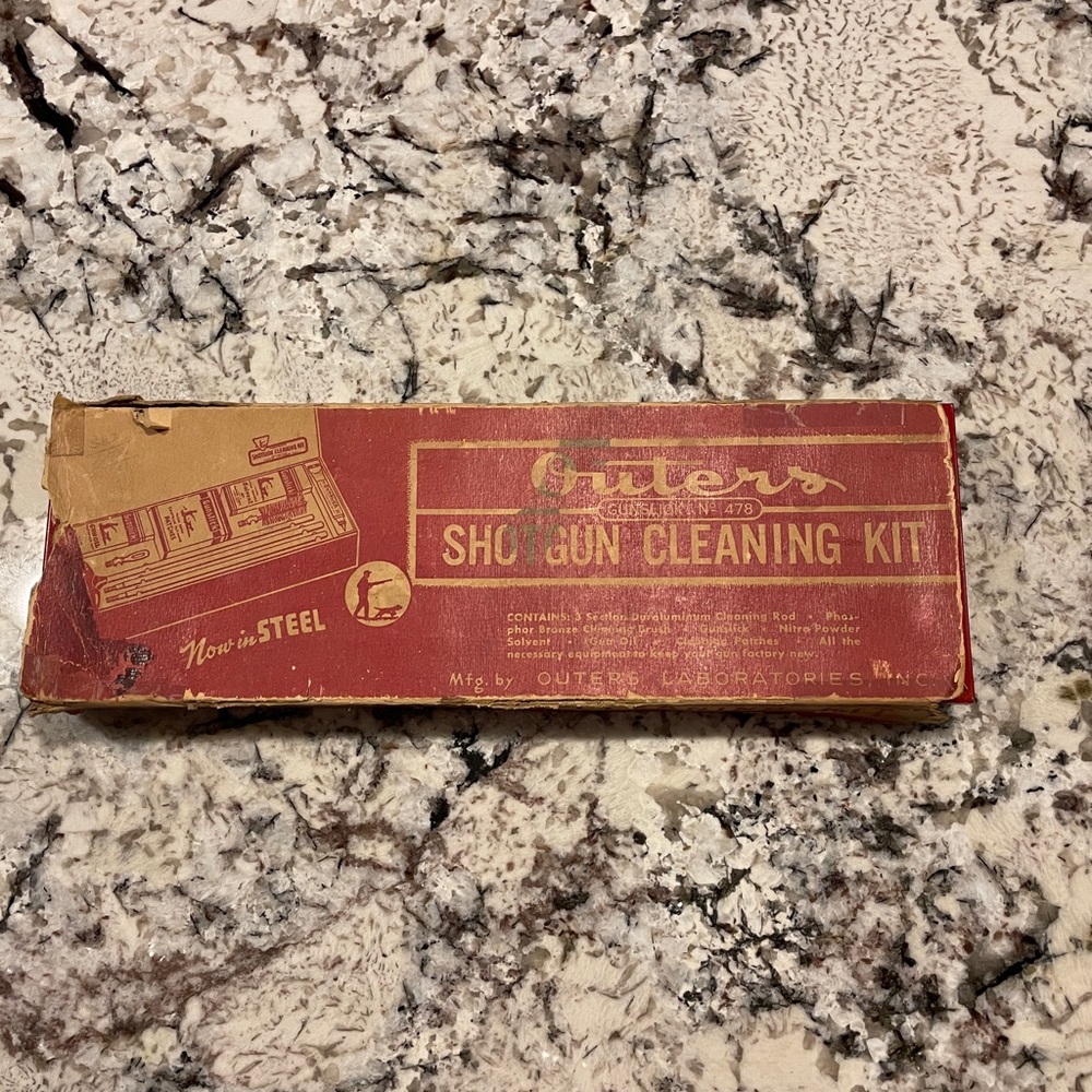 Vintage 1960's Outers Laboratories Gunslick 478 Shotgun Cleaning Kit